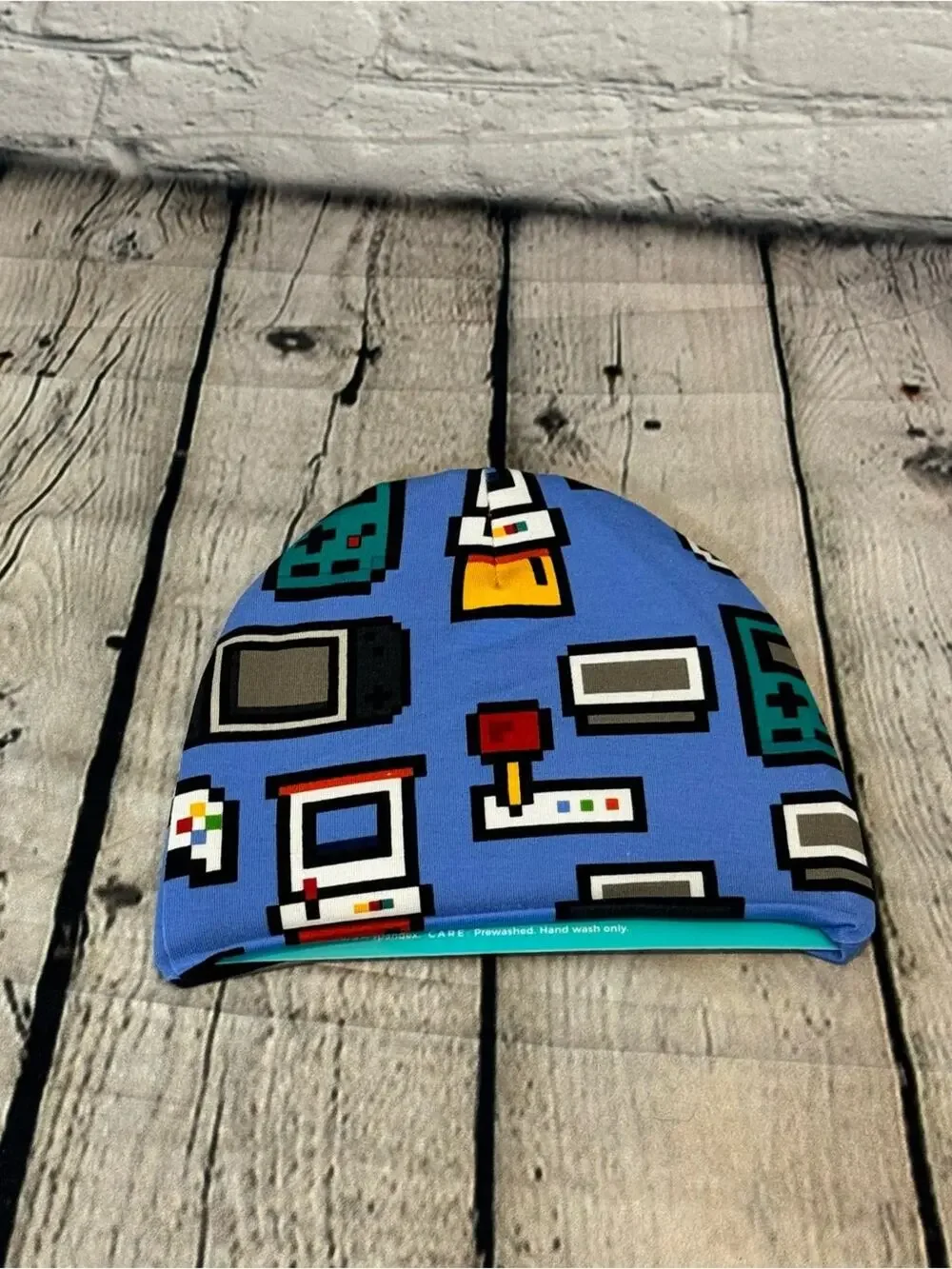 Posh Peanut Video Game Pattern Bamboo Baby Hat